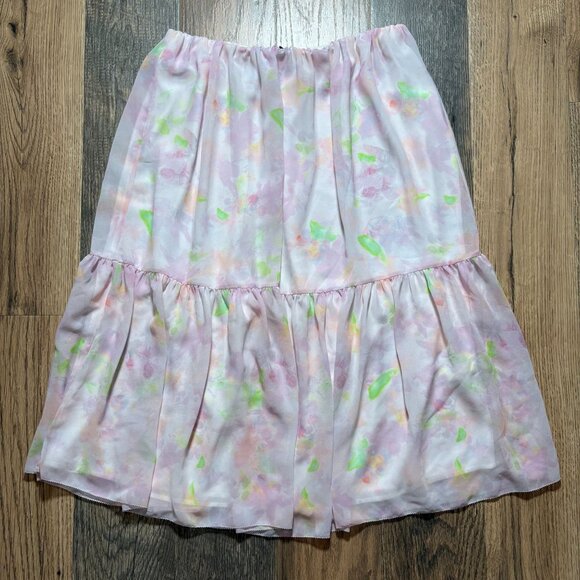 Hatch Maternity Iris Skirt Women's Size 4 in Pink & White Florals in EUC! - Picture 2 of 6